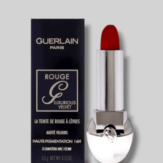 Guerlain Rouge G Luxurious Velvet Lipstick (likely shade 525 or 879)