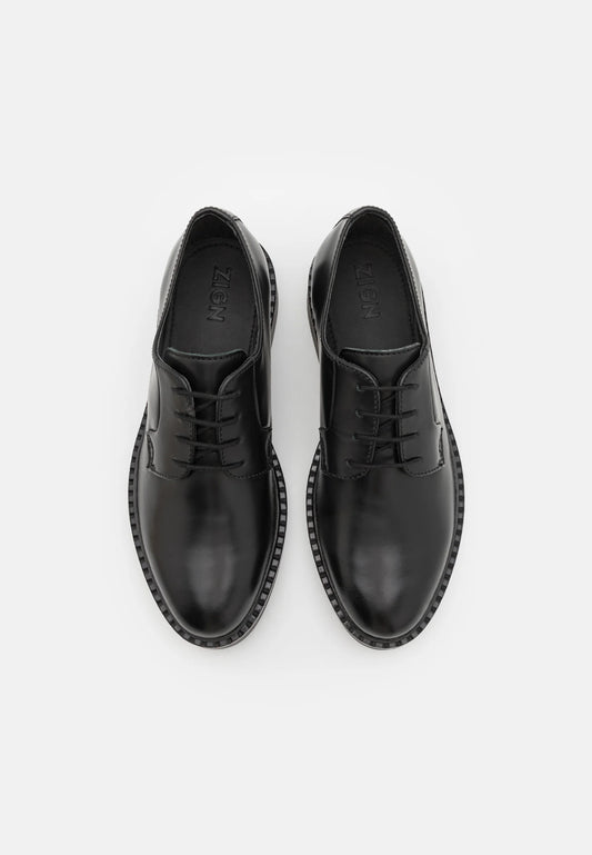 ZIGN LEAHER - PEN SHOE WITH LACES