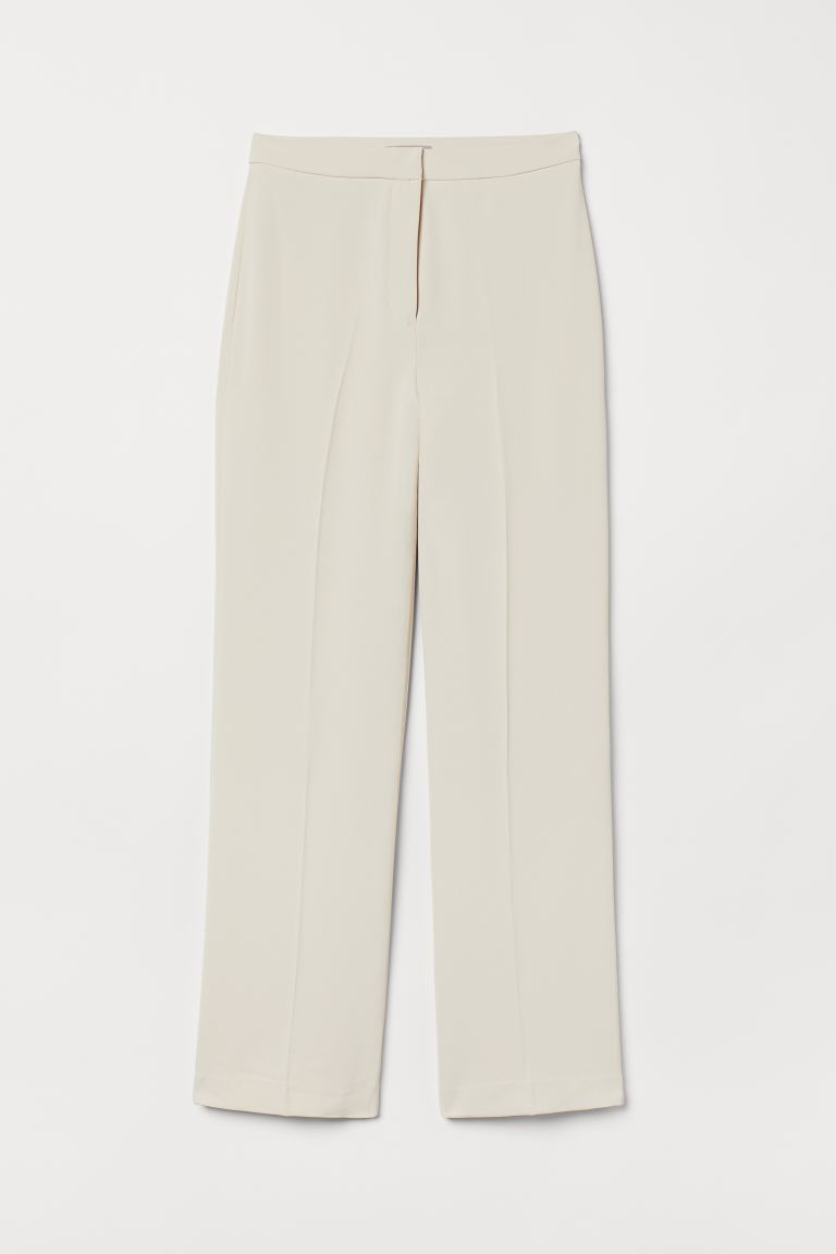 Cream Wide Leg Pant