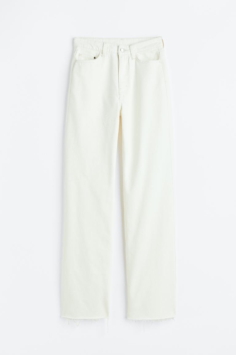 White Ultra High Jeans