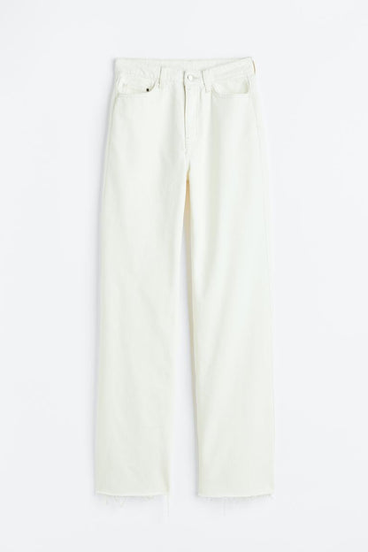 White Ultra High Jeans