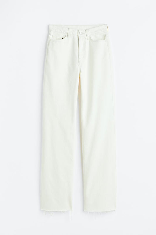 White Ultra High Jeans