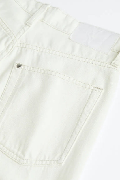 White Ultra High Jeans