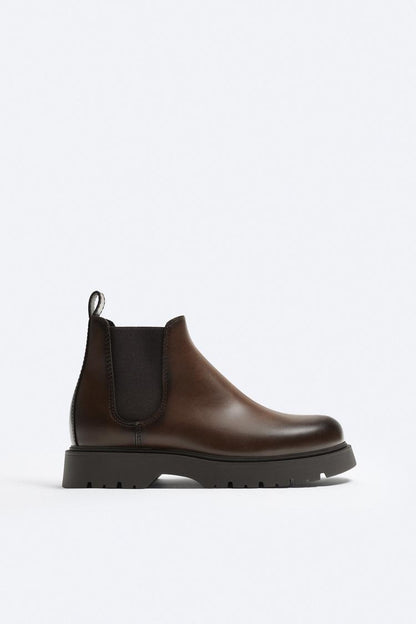 LEATHER - CHELSEA BOOT WITH THICK SOLE